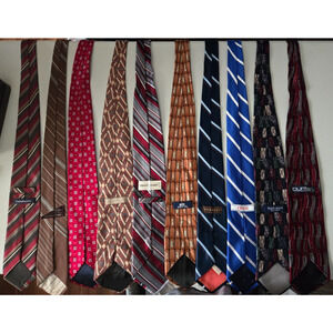 Cardin, Izod, Hilfiger, Stafford, Berkley, & Others Lot of 10